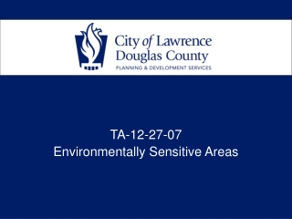 TA-12-27-07 Environmentally Sensitive Areas