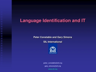 Language Identification and IT