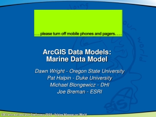 ArcGIS Data Models:  Marine Data Model