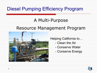 Diesel Pumping Efficiency Program