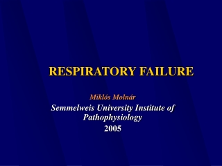 RESPIRATORY FAILURE