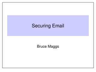 Securing Email