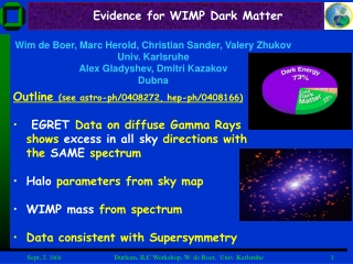 Evidence for WIMP Dark Matter