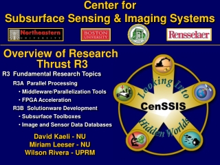 Center for Subsurface Sensing &amp; Imaging Systems