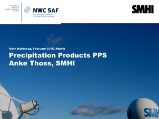 Precipitation Products PPS Anke Thoss, SMHI