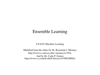 Ensemble Learning