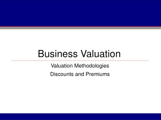 Business Valuation