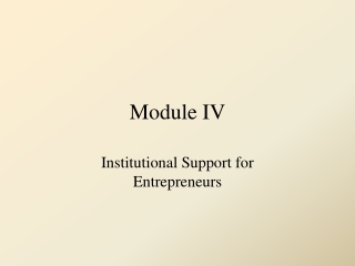 Module IV