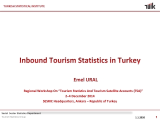 Inbound Tourism Statistics in Turkey Emel URAL