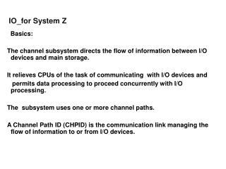 IO_for System Z