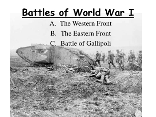 Battles of World War I