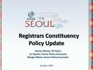 Registrars Constituency  Policy Update