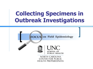 Collecting Specimens in Outbreak Investigations