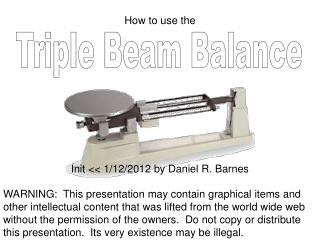 Triple Beam Balance