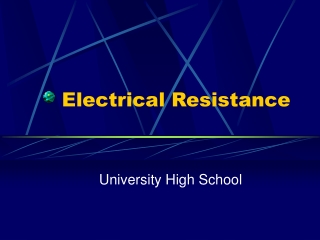 Electrical Resistance