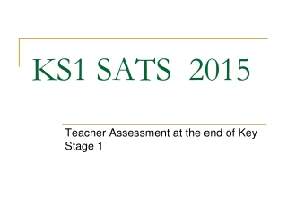 KS1 SATS  2015