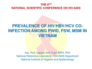 PREVALENCE OF HIV/HBV/HCV CO-INFECTION AMONG PWID, FSW, MSM IN VIETNAM