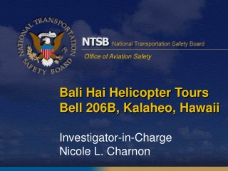 Bali Hai Helicopter Tours Bell 206B,  Kalaheo, Hawaii