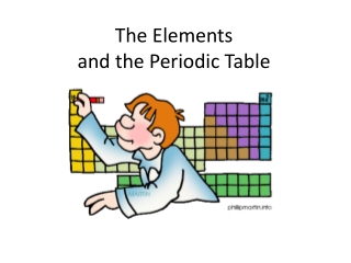 The Elements  and the Periodic Table