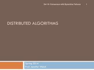 DISTRIBUTED ALGORITHMS