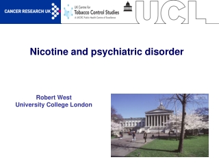 Nicotine and psychiatric disorder