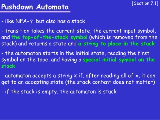 Pushdown Automata