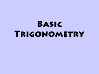 Basic Trigonometry