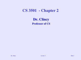 CS 3501  - Chapter 2