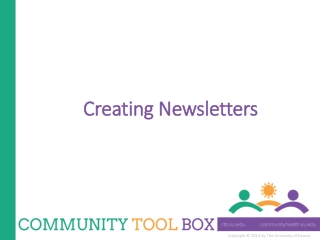 Creating Newsletters