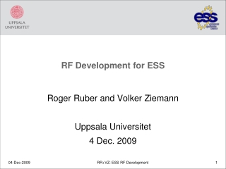 RF Development for ESS