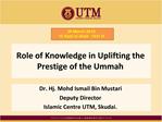 Role of Knowledge in Uplifting the Prestige of the Ummah