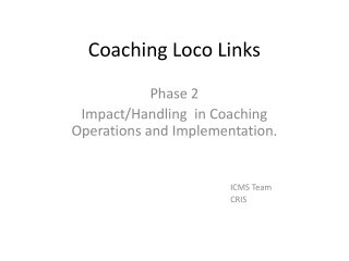 Coaching Loco Links