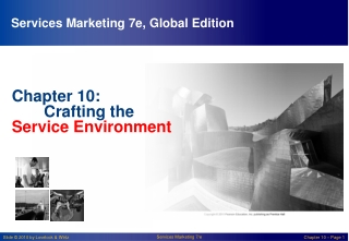 Chapter 10: 	Crafting the  Service Environment