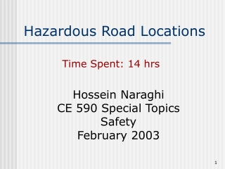 Hazardous Road Locations