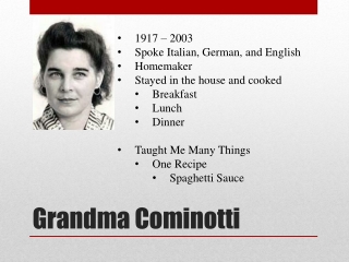 Grandma Cominotti