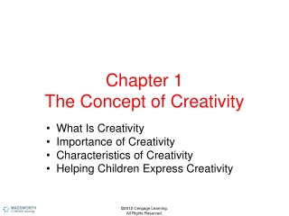 Chapter 1 The Concept of Creativity