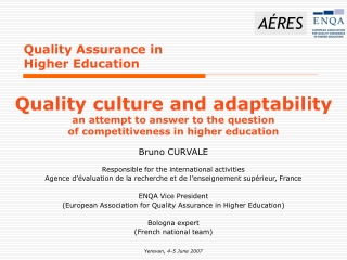 Quality Assurance in Higher Education