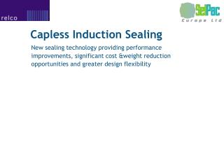 Capless Induction Sealing