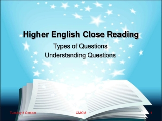 Higher English Close Reading