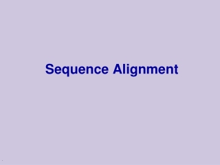 Sequence Alignment