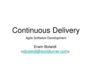 Continuous Delivery