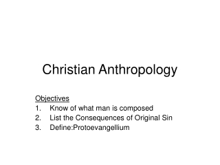 Christian Anthropology