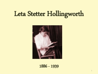 Leta Stetter Hollingworth