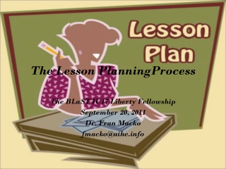 The Lesson PlanningProcess