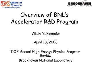 Overview of BNL’s Accelerator R&amp;D Program