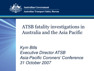 ATSB fatality investigations in Australia and the Asia Pacific