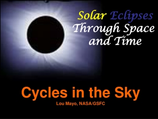 Solar Eclipses Through Space  and Time