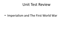 Unit Test Review