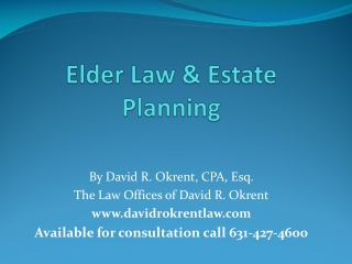 Elder Law &amp; Estate Planning