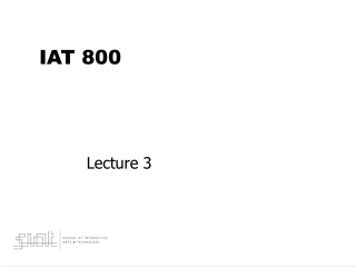 Lecture 3